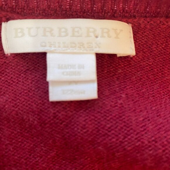 Burberry 100%cashmere cardigan 7years old pink - Picture 7 of 7